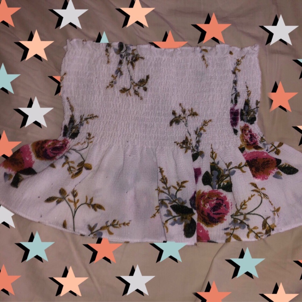 Floral tube top